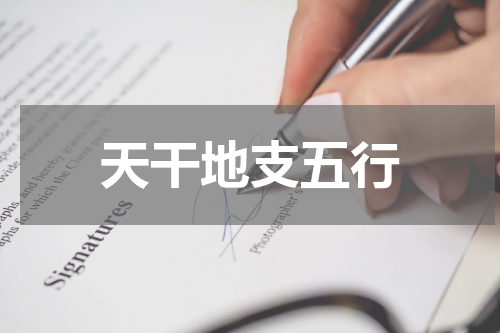 天干地支五行