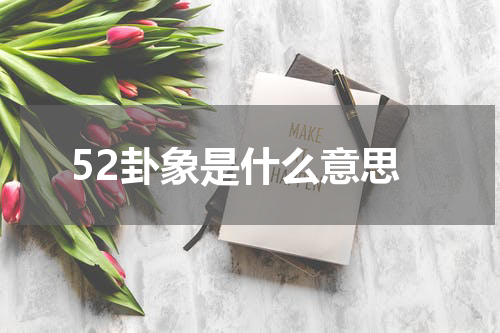 52卦象是什么意思