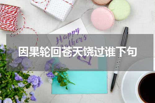 因果轮回苍天饶过谁下句