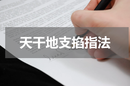 天干地支掐指法