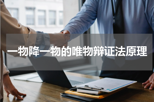 一物降一物的唯物辩证法原理