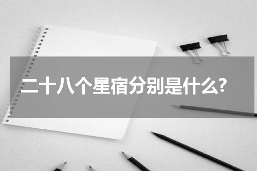 二十八个星宿分别是什么?