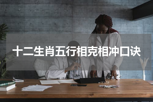 十二生肖五行相克相冲口诀