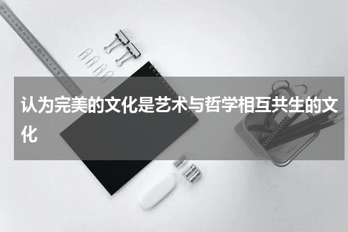 认为完美的文化是艺术与哲学相互共生的文化