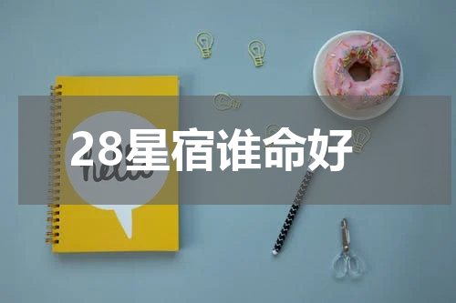 28星宿谁命好
