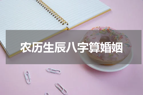 农历生辰八字算婚姻