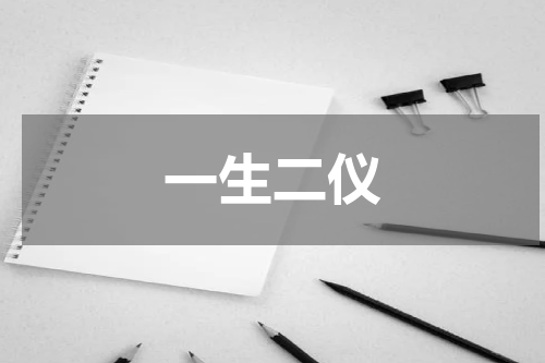 一生二仪