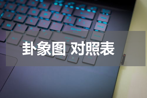 卦象图 对照表