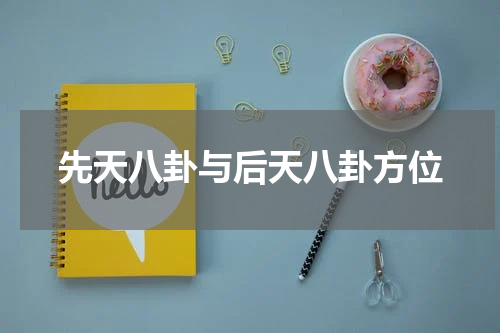 先天八卦与后天八卦方位