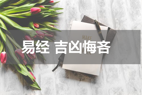 易经 吉凶悔吝