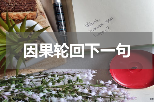 因果轮回下一句