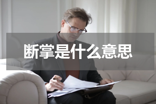 断掌是什么意思