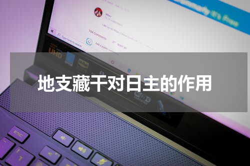 地支藏干对日主的作用