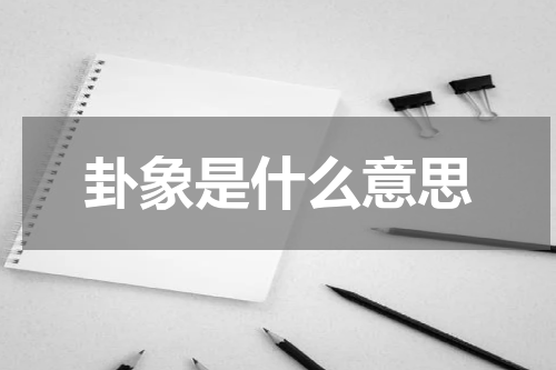 卦象是什么意思