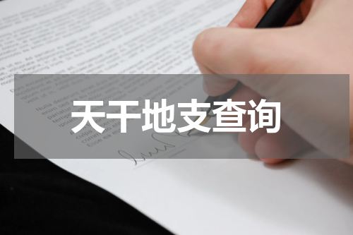 天干地支查询