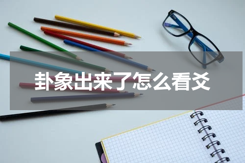 卦象出来了怎么看爻