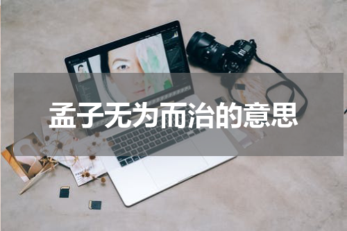 孟子无为而治的意思