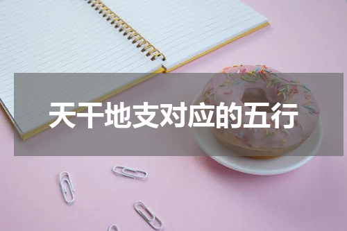 天干地支对应的五行