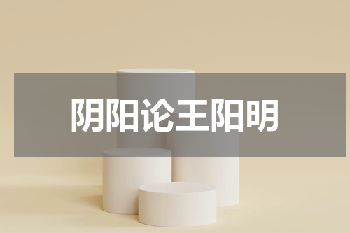 阴阳论王阳明
