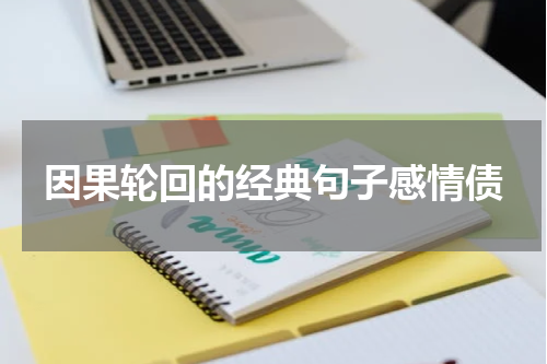 因果轮回的经典句子感情债
