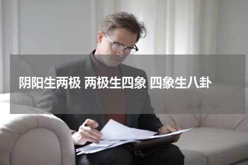 阴阳生两极 两极生四象 四象生八卦