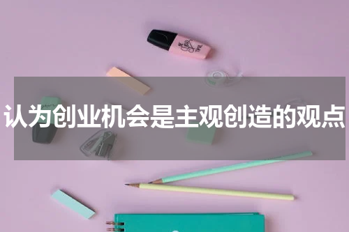 认为创业机会是主观创造的观点