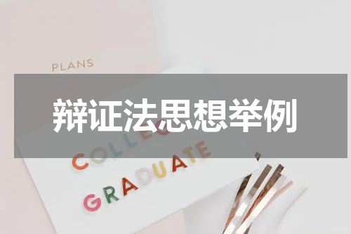 辩证法思想举例
