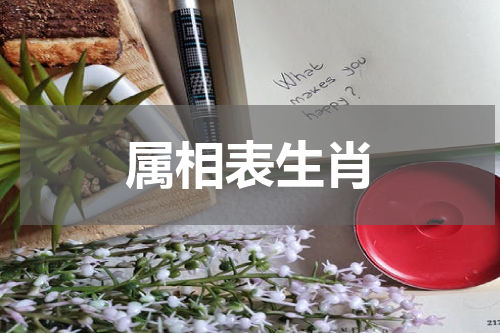 属相表生肖
