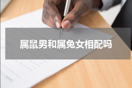属鼠男和属兔女相配吗