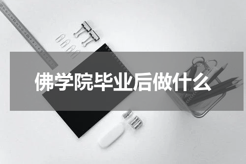 佛学院毕业后做什么