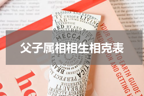 父子属相相生相克表