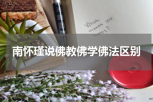 南怀瑾说佛教佛学佛法区别