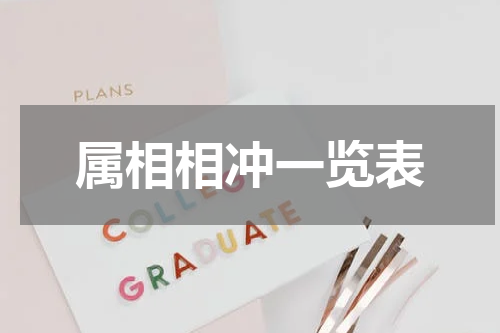 属相相冲一览表
