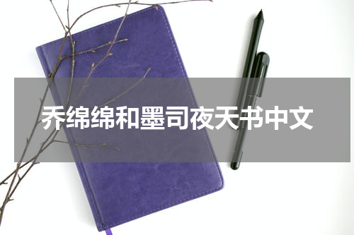 乔绵绵和墨司夜天书中文