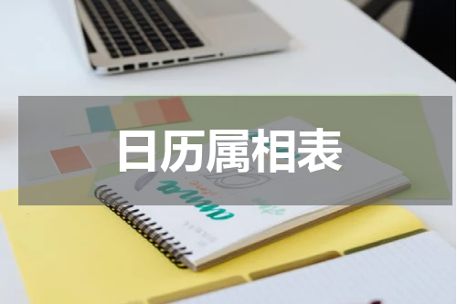 日历属相表