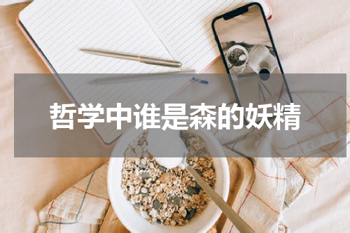 哲学中谁是森的妖精