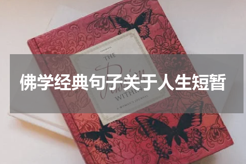 佛学经典句子关于人生短暂