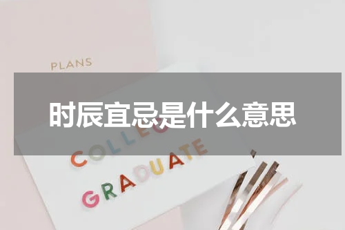 时辰宜忌是什么意思