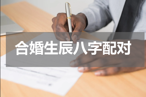 合婚生辰八字配对