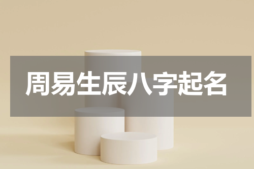 周易生辰八字起名