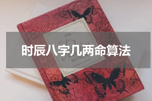 时辰八字几两命算法