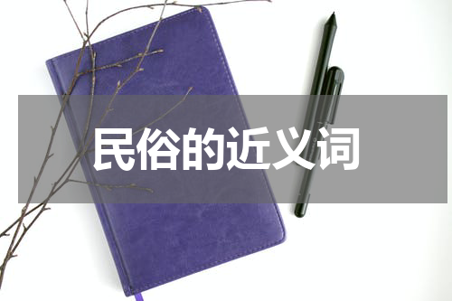 民俗的近义词