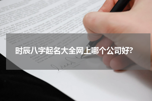 时辰八字起名大全网上哪个公司好?