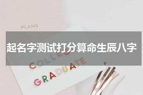 起名字测试打分算命生辰八字