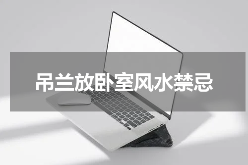 吊兰放卧室风水禁忌