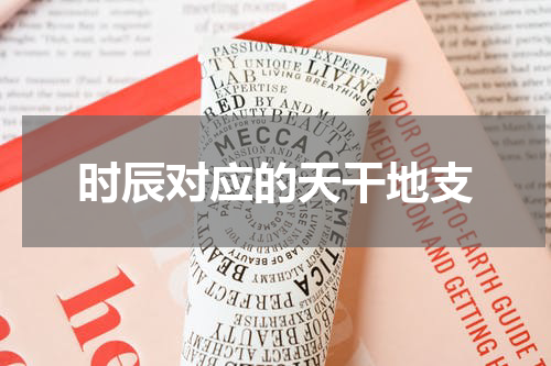 时辰对应的天干地支