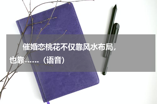       催婚恋桃花不仅靠风水布局，也靠……（语音）    