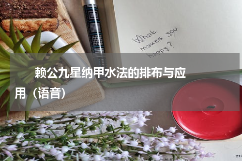       赖公九星纳甲水法的排布与应用（语音）    