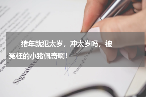       猪年就犯太岁，冲太岁吗，被冤枉的小猪佩奇啊！    